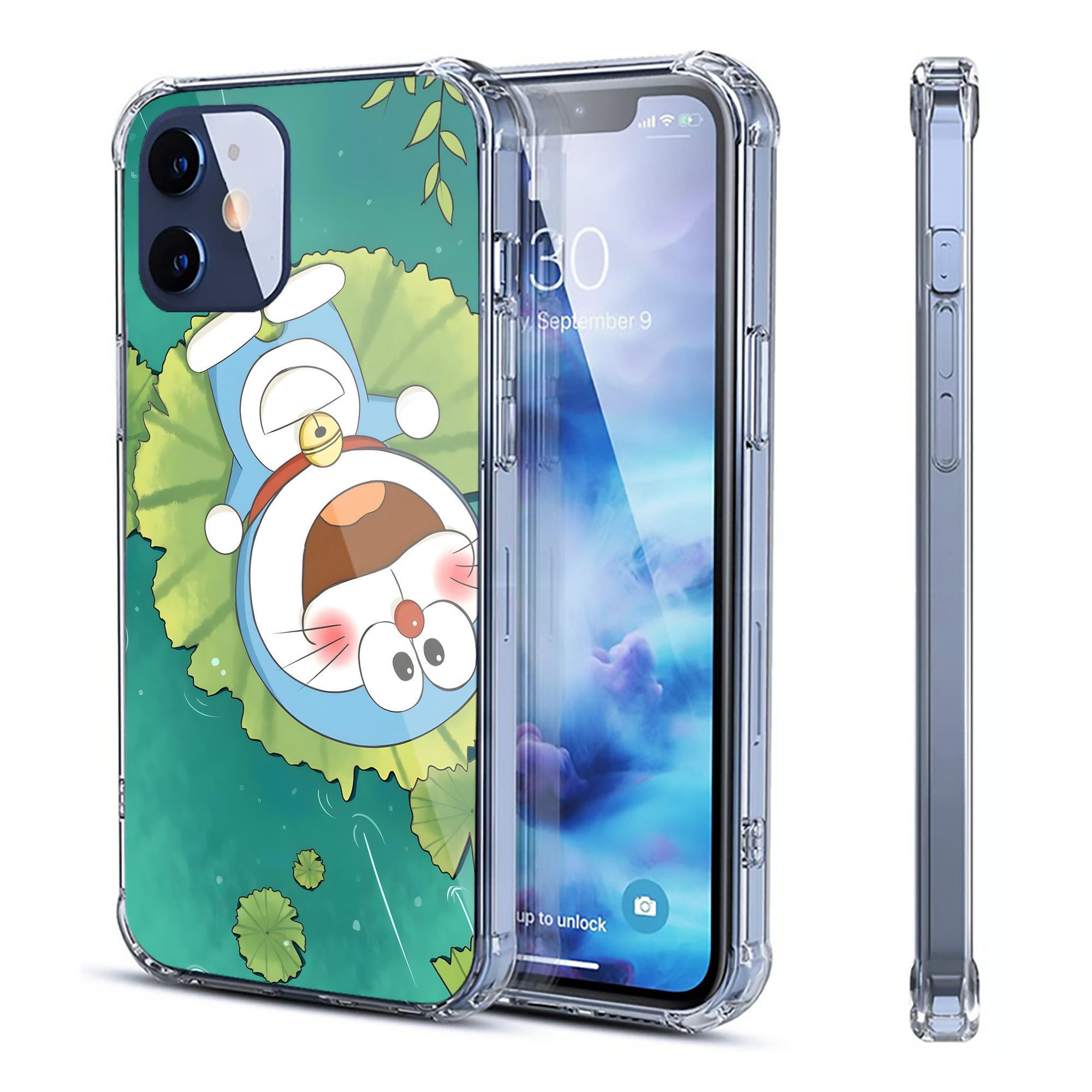 （画像用） ドラえもん Doraemon 【iPhone 12シリーズ対応】透明スマホケース（クリアソフトケース）